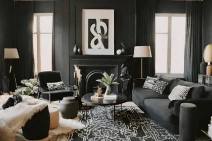 Black Home Interior