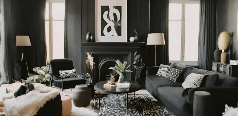 Black Home Interior